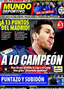 Portada Mundo Deportivo del 17 de Diciembre de 2012