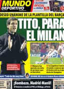 Portada Mundo Deportivo del 21 de Diciembre de 2012