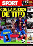 Portada diario Sport del 22 de Diciembre de 2012