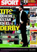 Portada diario Sport del 29 de Diciembre de 2012