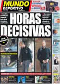 Portada Mundo Deportivo del 29 de Diciembre de 2012