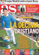 Portada diario AS del 30 de Diciembre de 2012