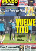 Portada Mundo Deportivo del 3 de Enero de 2013