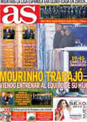 Portada diario AS del 8 de Enero de 2013