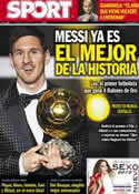 Portada diario Sport del 8 de Enero de 2013