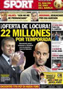 Portada diario Sport del 12 de Enero de 2013