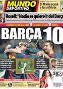 Portada Mundo Deportivo del 15 de Enero de 2013