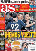 Portada diario AS del 21 de Enero de 2013