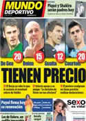 Portada Mundo Deportivo del 22 de Enero de 2013