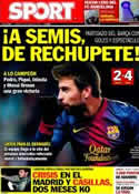 Portada diario Sport del 25 de Enero de 2013