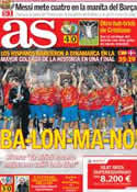 Portada diario AS del 28 de Enero de 2013