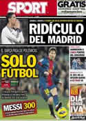 Portada diario Sport del 3 de Febrero de 2013