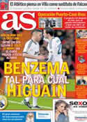 Portada diario AS del 5 de Febrero de 2013