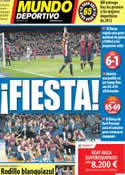 Portada Mundo Deportivo del 11 de Febrero de 2013