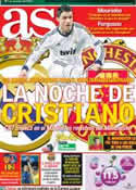 Portada diario AS del 13 de Febrero de 2013