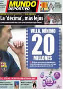 Portada Mundo Deportivo del 14 de Febrero de 2013