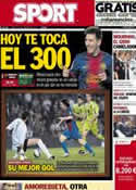 Portada diario Sport del 16 de Febrero de 2013