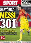 Portada diario Sport del 17 de Febrero de 2013