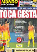 Portada Mundo Deportivo del 21 de Febrero de 2013