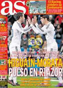 Portada diario AS del 23 de Febrero de 2013