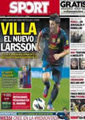 Portada diario Sport del 23 de Febrero de 2013