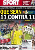 Portada diario Sport del 26 de Febrero de 2013