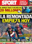 Portada diario Sport del 2 de Marzo de 2013