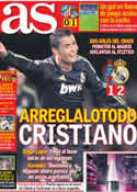 Portada diario AS del 11 de Marzo de 2013