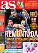 Portada diario AS del 13 de Marzo de 2013