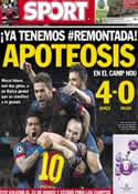 Portada diario Sport del 13 de Marzo de 2013