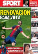 Portada diario Sport del 19 de Marzo de 2013