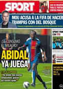 Portada diario Sport del 20 de Marzo de 2013