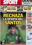 Portada diario Sport del 21 de Marzo de 2013