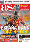 Portada diario AS del 24 de Marzo de 2013