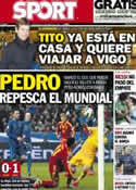 Portada diario Sport del 27 de Marzo de 2013