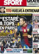 Portada diario Sport del 29 de Marzo de 2013