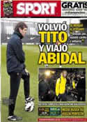 Portada diario Sport del 30 de Marzo de 2013