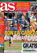 Portada diario AS del 31 de Marzo de 2013