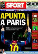 Portada diario Sport del 1 de Abril de 2013