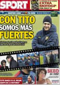Portada diario Sport del 2 de Abril de 2013