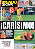 Portada Mundo Deportivo del 3 de Abril de 2013