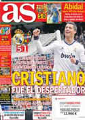 Portada diario AS del 7 de Abril de 2013