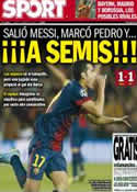 Portada diario Sport del 11 de Abril de 2013