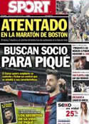 Portada diario Sport del 16 de Abril de 2013