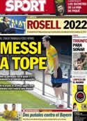 Portada diario Sport del 19 de Abril de 2013