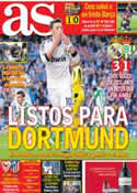 Portada diario AS del 21 de Abril de 2013