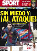 Portada diario Sport del 23 de Abril de 2013