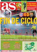 Portada diario AS del 24 de Abril de 2013