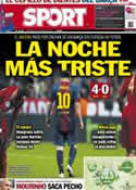 Portada diario Sport del 24 de Abril de 2013