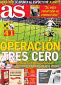 Portada diario AS del 25 de Abril de 2013